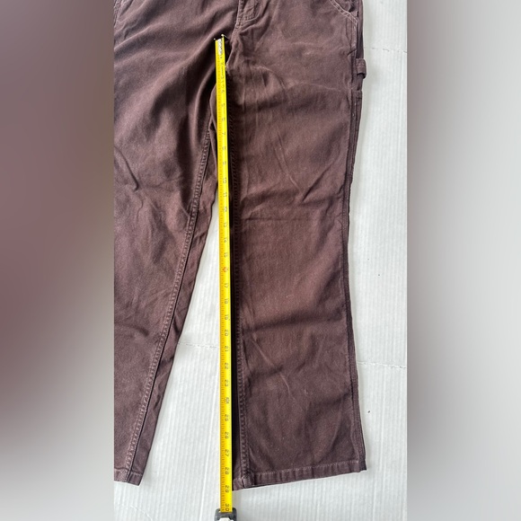 Carhartt Rugged Flex Loose Fit Canvas Work Pants Womens Size 4 Short BN2080 BRN - Picture 9 of 12
